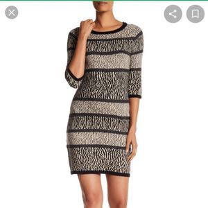 Animal Print Dress sz M  Papillon Sweater dress